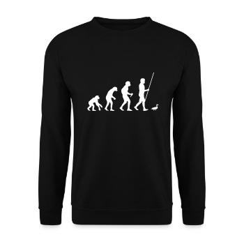 Duck Evolution - Unisex Sweatshirt - black - Front - Alina (178cm) & Michal (187cm)