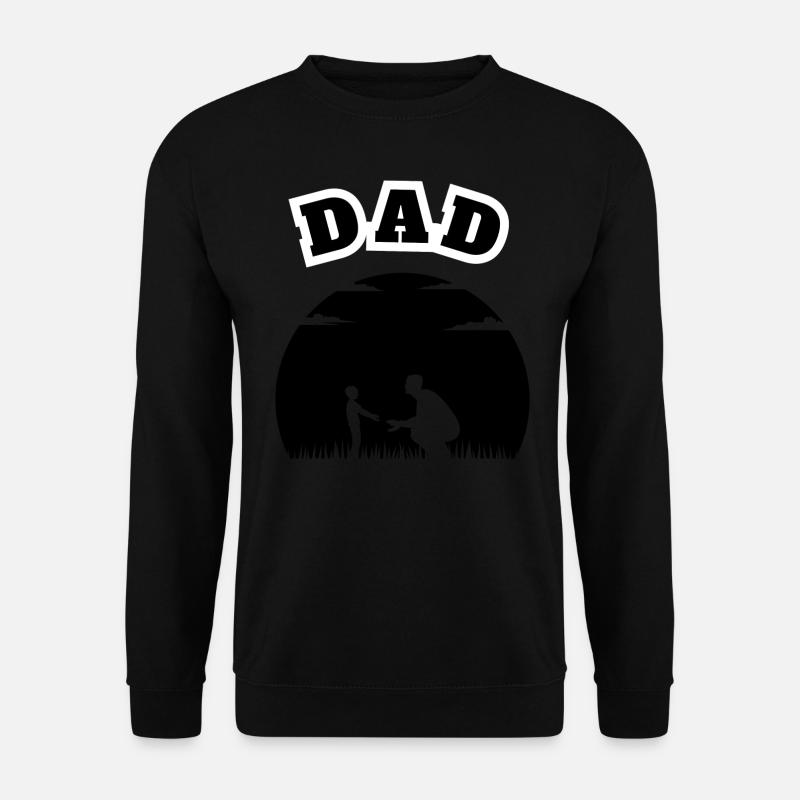 Dad Young Son Black - Unisex Sweatshirt - black
