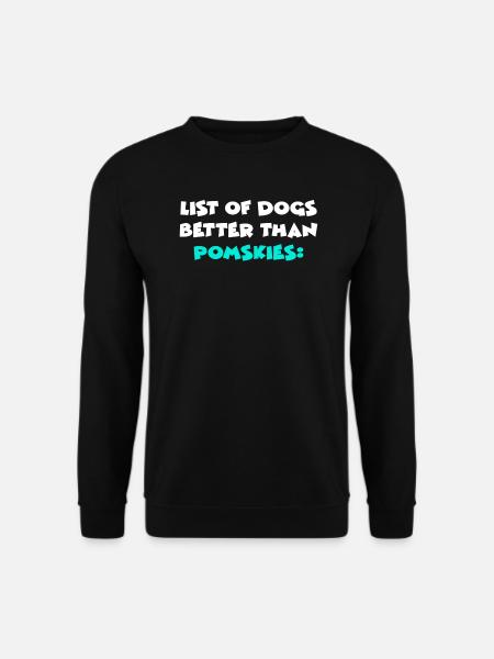 Pomsky Pomskies Hunde Fans Besitzer Besitzerinnen - Unisex Pullover - Schwarz
