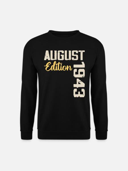 Fødselsdag august 1943 - Limited Edition august 1943 - Unisex sweater - sort