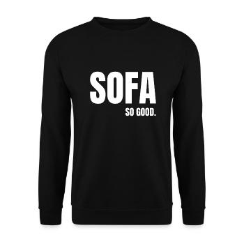 lazy lazy lazy lazy funny saying - Unisex Sweatshirt - black - Front - Alina (178cm) & Michal (187cm)