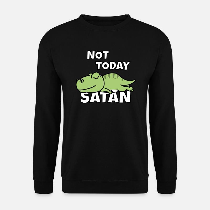 Lazy T-Rex Lazy Launging - Sweat-shirt Unisexe - noir