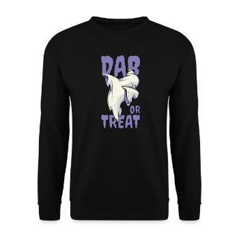 Dabbing Ghost Dab Dabbing Halloween Hip Hop - Sweat-shirt Unisexe - noir - Devant - Alina (178cm) & Michal (187cm)
