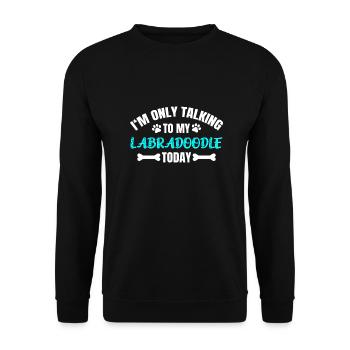 Labradoodle - Sweat-shirt Unisexe - noir - Devant - Alina (178cm) & Michal (187cm)