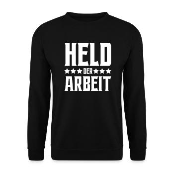 Hero of Labor - Unisex Sweatshirt - black - Front - Alina (178cm) & Michal (187cm)