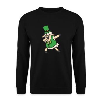 Schaf Dab Dabbing Tanz Hip Hop St Patricks Day - Unisex Pullover - Schwarz - Vorne - Alina (178cm) & Michal (187cm)