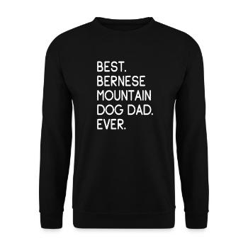 Bernese Mountain Dog Berner Sennenhund - Unisex Sweatshirt - black - Front - Alina (178cm) & Michal (187cm)