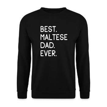 Malteser Maltese - Unisex Sweatshirt - black - Front - Alina (178cm) & Michal (187cm)