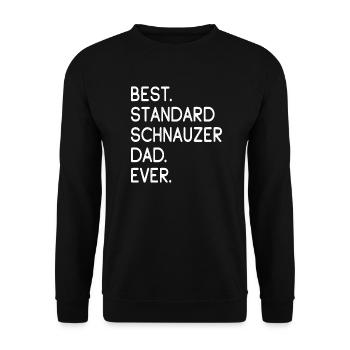 Standard Schnauzer - Unisex Sweatshirt - black - Front - Alina (178cm) & Michal (187cm)