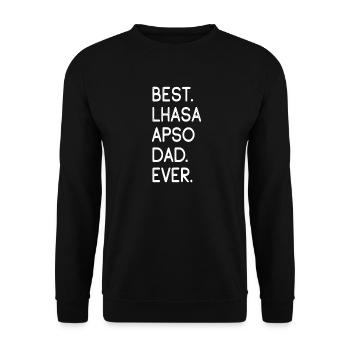 Lhasa Apso - Unisex Pullover - Schwarz - Vorne - Alina (178cm) & Michal (187cm)