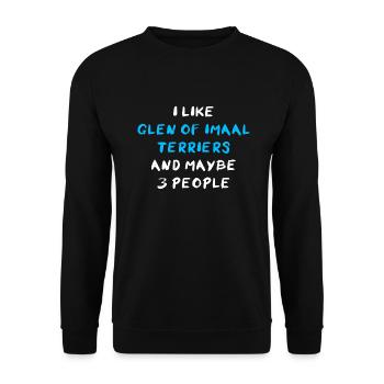 Glen d’Imaal Terrier - Sweat-shirt Unisexe - noir - Devant - Alina (178cm) & Michal (187cm)