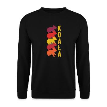 Koala - Sweat-shirt Unisexe - noir - Devant - Alina (178cm) & Michal (187cm)
