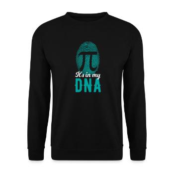 Mathe DNA - Unisex Pullover - Schwarz - Vorne - Alina (178cm) & Michal (187cm)