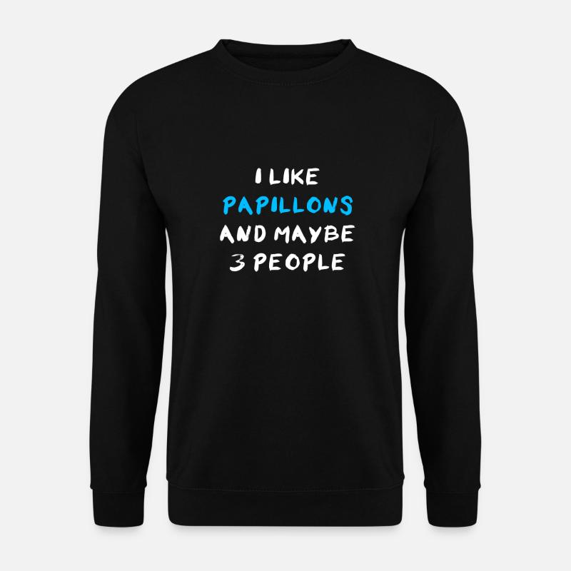 Papillon Continental Miniature Spaniel - Unisex Sweatshirt - black