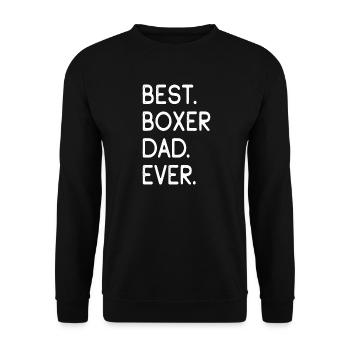 Boxer - Unisex Pullover - Schwarz - Vorne - Alina (178cm) & Michal (187cm)