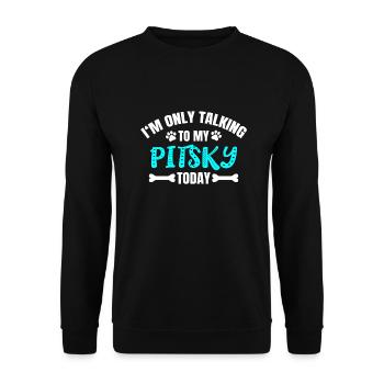 Pitsky - Sweat-shirt Unisexe - noir - Devant - Alina (178cm) & Michal (187cm)