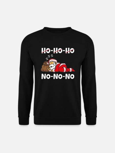 Fauler Weihnachtsmann - Unisex Pullover - Schwarz