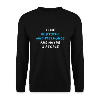 Caille Allemande Chien - Sweat-shirt Unisexe - noir - Devant - Alina (178cm) & Michal (187cm)