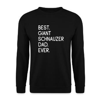 Riesenschnauzer Giant Schnauzer - Unisex Pullover - Schwarz - Vorne - Alina (178cm) & Michal (187cm)