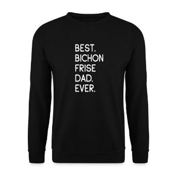 Bichon Frisé - Sweat-shirt Unisexe - noir - Devant - Alina (178cm) & Michal (187cm)