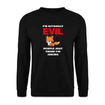 Bad Vixen - Unisex Sweatshirt - black - Front - Alina (178cm) & Michal (187cm)