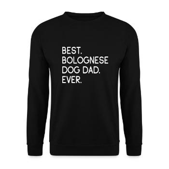 Bolognese Bolognese Dog Owners - Unisex Sweatshirt - black - Front - Alina (178cm) & Michal (187cm)
