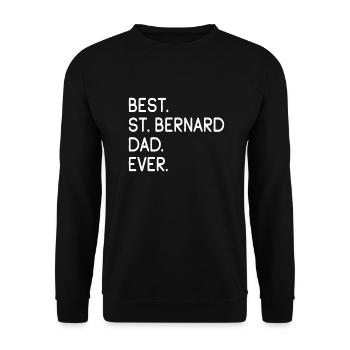 Bernhardiner St. Bernhardshund St. Bernard - Sweat-shirt Unisexe - noir - Devant - Alina (178cm) & Michal (187cm)