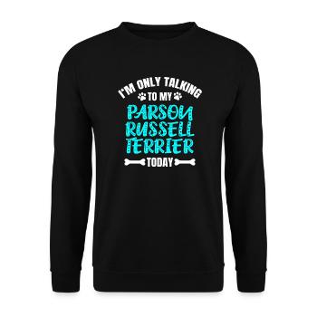 Parson Russell Terrier - Unisex Sweatshirt - black - Front - Alina (178cm) & Michal (187cm)