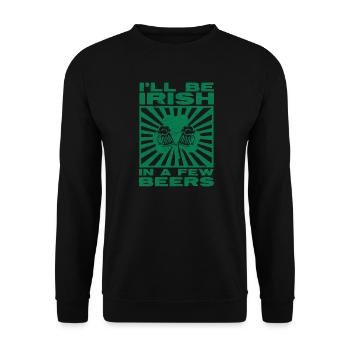 Buveurs de bière Irlande Fête irlandaise de la Saint-Patrick - Sweat-shirt Unisexe - noir - Devant - Alina (178cm) & Michal (187cm)