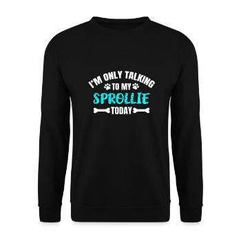 Splolière - Sweat-shirt Unisexe - noir - Devant - Alina (178cm) & Michal (187cm)