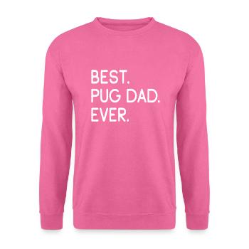 Mops Pug - Unisex Pullover - Pink - Vorne