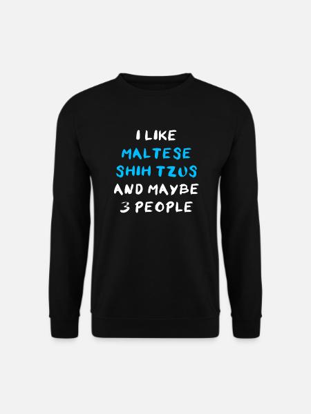 Maltese Shih Tzu - Unisex Sweatshirt - black