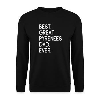 Great Pyrenees Pyrenäenberghund - Unisex Pullover - Schwarz - Vorne - Alina (178cm) & Michal (187cm)