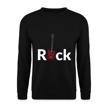 Rock - E guitare - Sweat-shirt Unisexe - noir - Devant - Alina (178cm) & Michal (187cm)