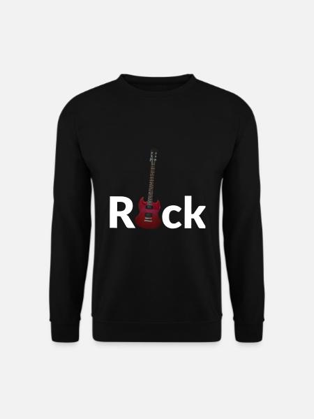 Rock - E guitare - Sweat-shirt Unisexe - noir
