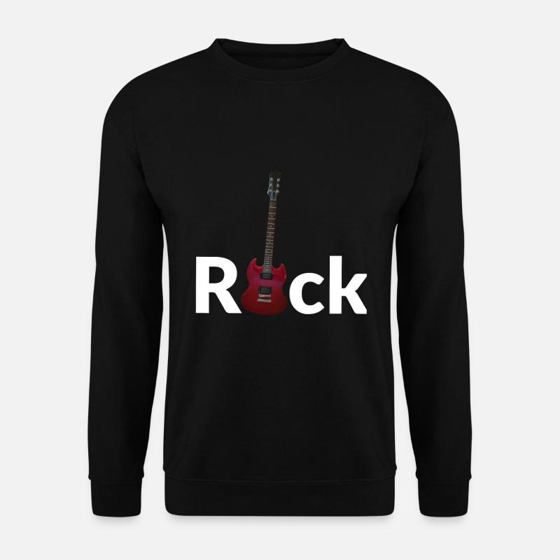 Rock - E Gitarre - Unisex Pullover - Schwarz