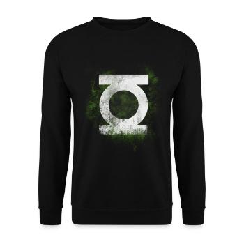 Green - green - Unisex Sweatshirt - black - Front - Alina (178cm) & Michal (187cm)