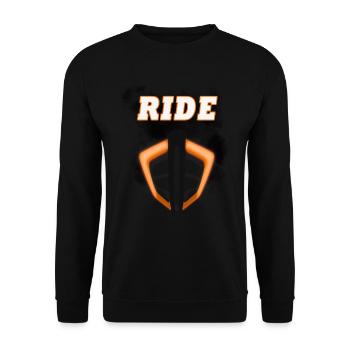 RIDE - Unisex Sweatshirt - black - Front - Alina (178cm) & Michal (187cm)