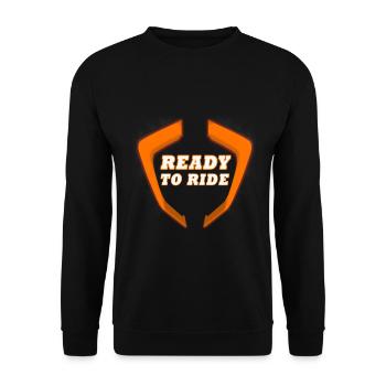 Ready To Ride - Unisex Sweatshirt - black - Front - Alina (178cm) & Michal (187cm)