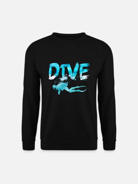 Taucher Dive Divemaster Tauchen Diver Meer - Unisex Pullover - Schwarz