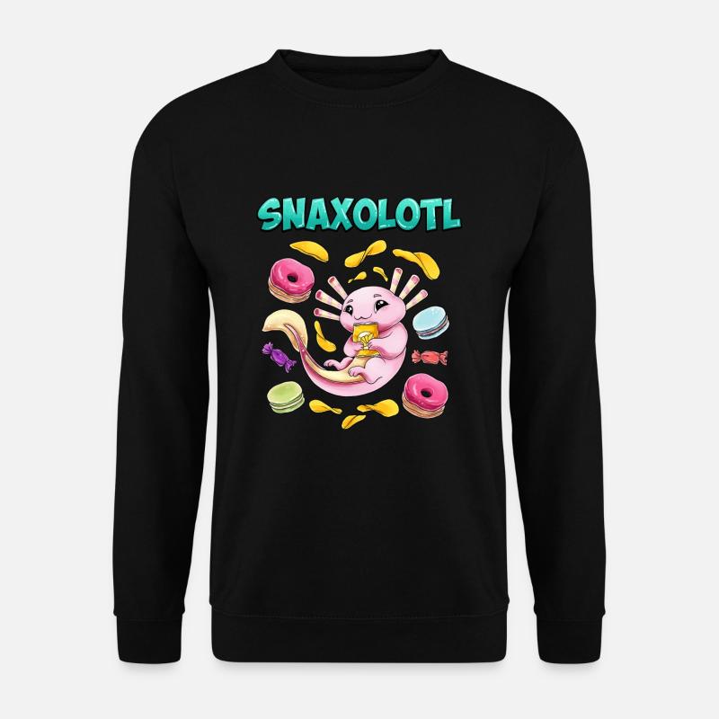 Snaxolotl Axolotl - Unisex Pullover - Schwarz