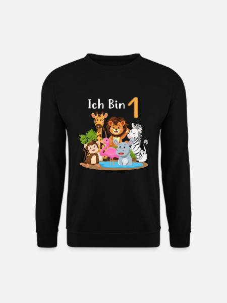 1. Geburtstag Erster Kindergeburtstag Mädchen Jung - Unisex Pullover - Schwarz