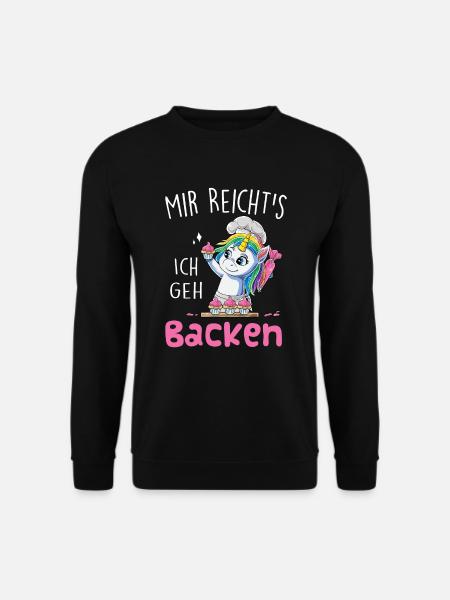 Mir Reicht's Ich Geh Backen Konditor Bäckerei Einh - Unisex Pullover - Schwarz
