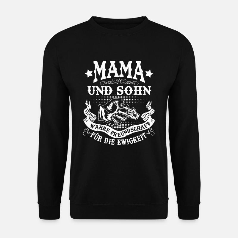 Mama Und Sohn Motive Partnerlook Mutter Muttertag - Unisex Pullover - Schwarz