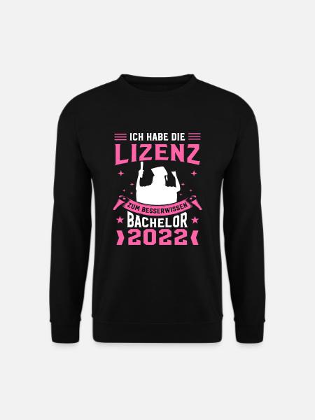 Ich Habe Die Lizenz Zum Besserwissen Abschluss Bac - Unisex Pullover - Schwarz