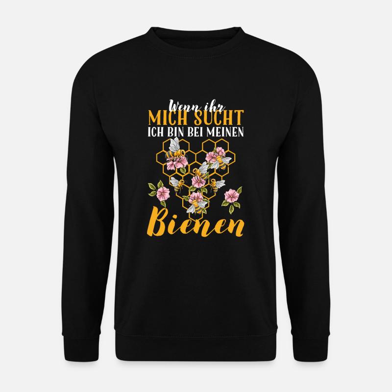 Wenn Ihr Mich Sucht Ich Bin Bei Meinen Bienen Imke - Unisex Pullover - Schwarz