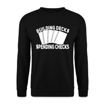 Trading Card Game - Unisex Sweatshirt - black - Front - Alina (178cm) & Michal (187cm)