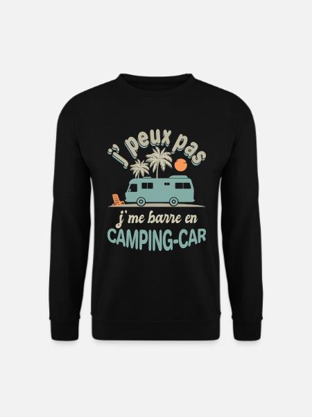 camping car je me barre en camping car humour - Sweat-shirt Unisexe - noir