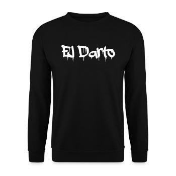 El darto - Unisex Pullover - Schwarz - Vorne - Alina (178cm) & Michal (187cm)