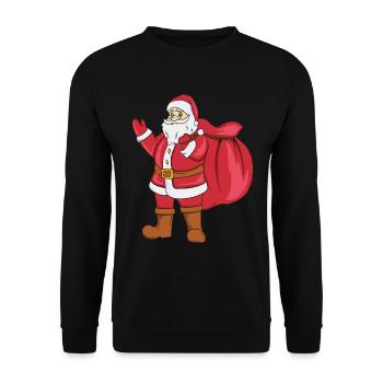 Nicholas - Unisex Sweatshirt - black - Front - Alina (178cm) & Michal (187cm)
